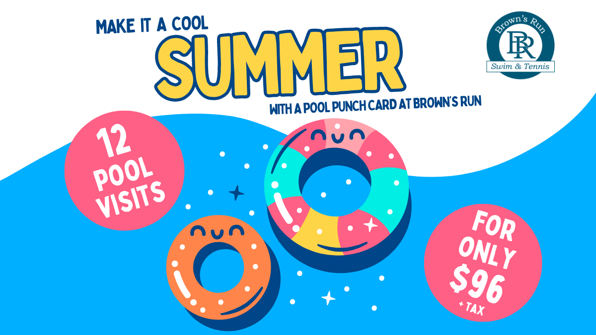12 Visit Pool Punch Card Available